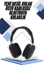 Yeni Nesil Bluetooth Kulaklık Kulak Üstü ANC Özelliği Yüksek Ses Kaliteli - Görsel 5