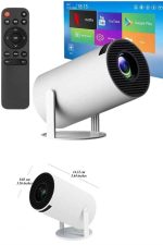 Sinema Projektörü Android HDMI USB WİFİ Ses Çıkışlı Ayaklı Projeksiyon Taşınabilir - Görsel 2