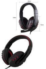 Mikrofonlu Gamer Kulaklık Oyuncu Kulaklığı Yüksek Ses Kaliteli Stereo Yumuşak Yastıklar - Görsel 3