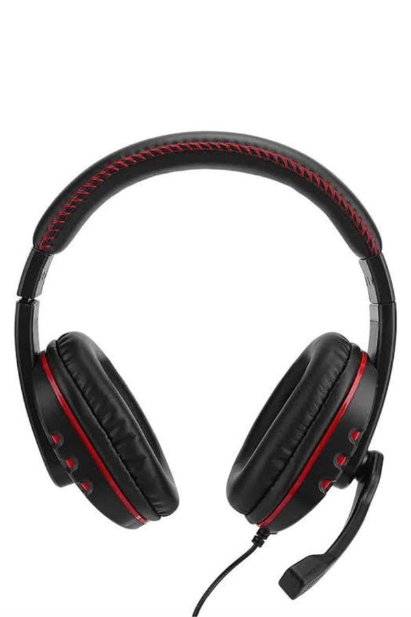 Compressed by jpeg-recompress Mikrofonlu Gamer Kulaklık Oyuncu Kulaklığı Yüksek Ses Kaliteli Stereo Yumuşak Yastıklar - Görsel 1