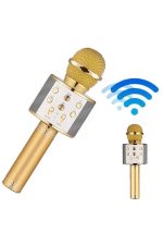 Bluetooth Hoparlör USB AUX SD Kart Kaoroke Mikrofon Uzun Pil Ömrü - Görsel 5
