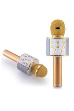 Karaoke Mikrofon Dahili Hoparlörlü Sd-usb-aux Girişli Bluetooth Hoparlör - Görsel 5