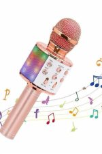 Karaoke Mikrofon Bluetooth Bağlantılı Aux Girişli Uzun Pil Ömrü Yüksek Ses Kaliteli - Görsel 2