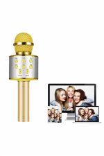 Karaoke Mikrofon Bluetooth Bağlantılı Aux Girişli Uzun Pil Ömrü Yüksek Ses Kaliteli - Görsel 3