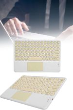 Android ve İOS Uyumlu Bluetooth Klavye Touchpad Slim Kablosuz Wifi Q Klavye - Görsel 5