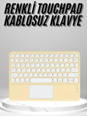 Touchpad Uyumlu Bluetooth Klavye Slim Kablosuz Wifi Q Klavye