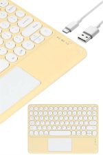 Touchpad Uyumlu Bluetooth Klavye Slim Kablosuz Wifi Q Klavye - Görsel 2