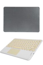 Touchpad Uyumlu Bluetooth Klavye Slim Kablosuz Wifi Q Klavye - Görsel 4