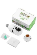 Ev Kamerası Wifi Kamerası Gece Görüşlü Akıllı Ampül Kamera - Görsel 5