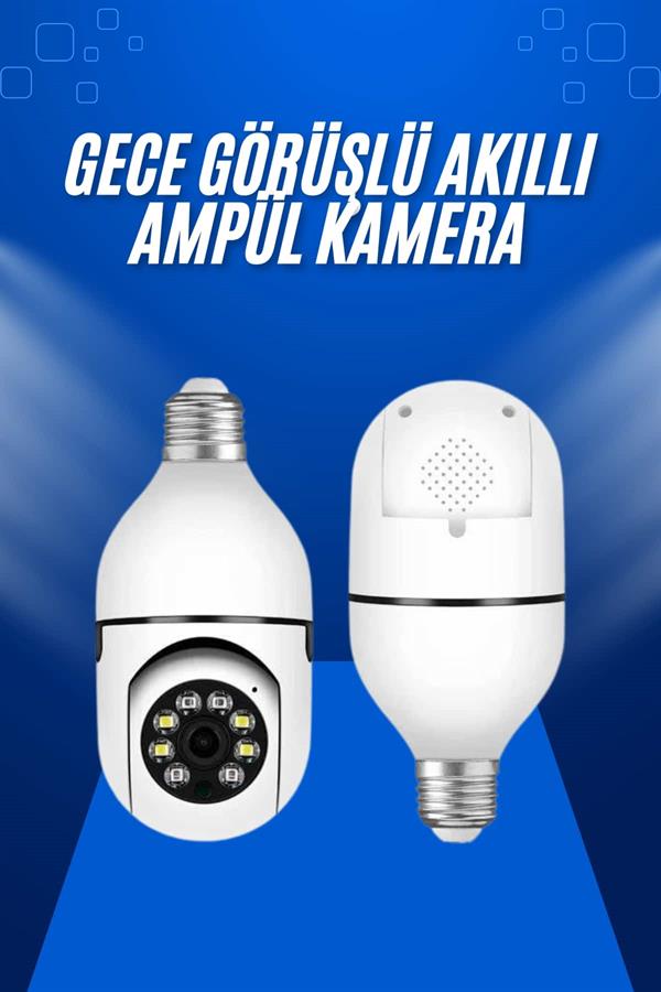 Compressed by jpeg-recompress Ev Kamerası Wifi Kamerası Gece Görüşlü Akıllı Ampül Kamera - Görsel 1