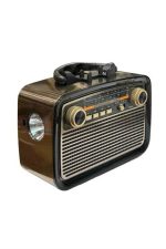 Eskitme Nostalji Tasarımlı Bluetoothlu Nostalji Radyo Ahşap Nostaljik Görünümlü - Görsel 2