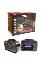 Müzik Kutusu Bluetooth Bağlantılı El Fenerli Nostaljik Tasarım Radyo - Görsel 5