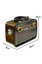 Nostaljik Radyo Bluetooth Bağlantılı Müzik Kutusu Ahşap - Görsel 5