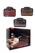Nostaljik Radyo Bluetooth Bağlantılı Müzik Kutusu Ahşap - Görsel 2