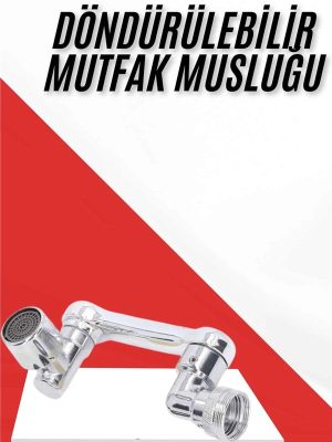 Her Yere Dönebilen Tasarruflu Mutfak Musluk Başlığı Ucu Musluk Ucu Oynar Başlıklı