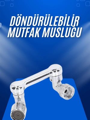 Döndürülebilir Musluk Mutfak Banyo Musluk Ucu Başlığı 4 Filtreli