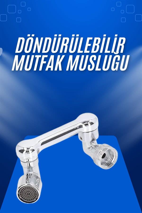 Compressed by jpeg-recompress Döndürülebilir Musluk Mutfak Banyo Musluk Ucu Başlığı 4 Filtreli - Görsel 1