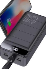 Taşınabilir Powerbank 50.000 mAh 4 Girişli Hızlı Şarj Led Göstergeli Fenerli Şarj - Görsel 4