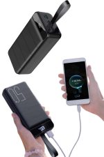 Taşınabilir Powerbank 50.000 mAh 4 Girişli Hızlı Şarj Led Göstergeli Fenerli Şarj - Görsel 5