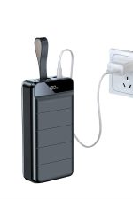 Taşınabilir Powerbank 50.000 mAh 4 Girişli Hızlı Şarj Led Göstergeli Fenerli Şarj - Görsel 2