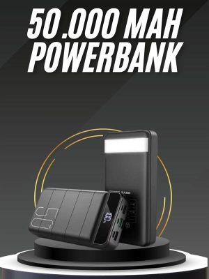 50.000 Mah Led Dijital Göstergeli USB Çıkışı Powerbank