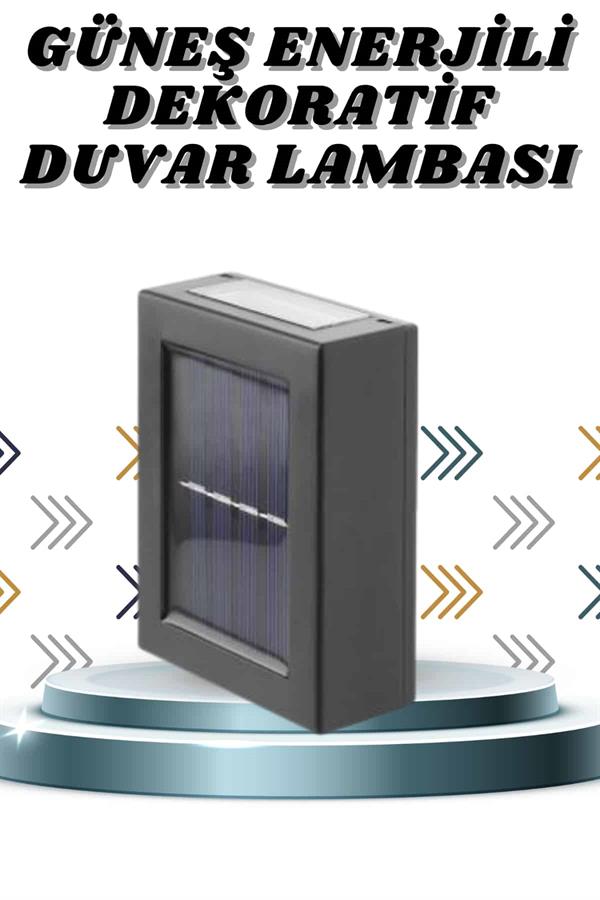 Compressed by jpeg-recompress Solar Lamba Dekoratif Aplik Su Geçirmez Led Işıklı Duvar Lambası - Görsel 1