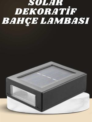 Dekoratif Duvar Lambası Solar Güneş Enerjili Bahçe Aydınlatması
