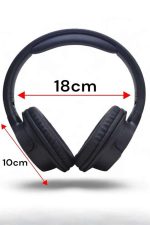 Kulak Üstü Bluetooth Kulaklık Ayarlanabiilir Uzun Pil Ömrü Kablosuz 5.0 Bluetooth - Görsel 4