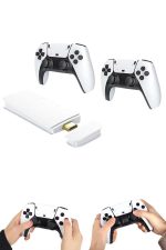 Çift Oyun Kollu 4K HD Ekran Nostaljik 20.000 Oyunlu Beyaz Game Stick - Görsel 2