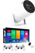 Projeksiyon Cihazı Video Oyun Konsolu Projektör Taşınabilir Ayaklı Çift Kollu 4K Çözünürlüklü - Görsel 3