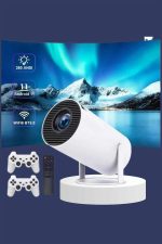 Projeksiyon Cihazı Video Oyun Konsolu Projektör Taşınabilir Ayaklı Çift Kollu 4K Çözünürlüklü - Görsel 5