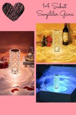 Sevgililer Gününe Özel Romantik Kristal Gece Lambası Sevgiliye Hediye - Görsel 5