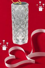 Sevgililer Günü İçin Hediye Kristal Lamba Sevgiliye Hediye USB Şarjlı Gece Lambası - Görsel 5