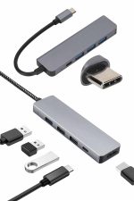 Çevirici Dönüştürücü Adaptör Macbook 3 In 1 Type-C To Hdmı USB 3.0 - Görsel 3