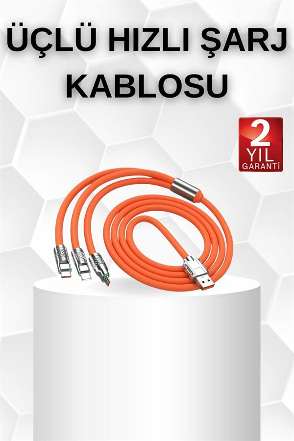 Compressed by jpeg-recompress Android ve İOS Uyumlu 180 Derece Type-c Şarj Kablosu - Görsel 1