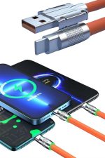 Android ve İOS Uyumlu 180 Derece Type-c Şarj Kablosu - Görsel 3