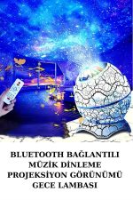 Dinozor Yumurtası Gece Masa Lambası Bluetooth Hoparlör 14 Renk Seçeneği - Görsel 5