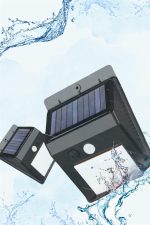 Güneş Enerjili Sensörlü Duvar Lambası Bahçe Lamba Suya Dayanıklı Bahçe Aydınlatma - Görsel 3