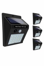 Solar Sensörlü Duvar Lambası Bahçe Lamba 20 Led Işık - Görsel 3