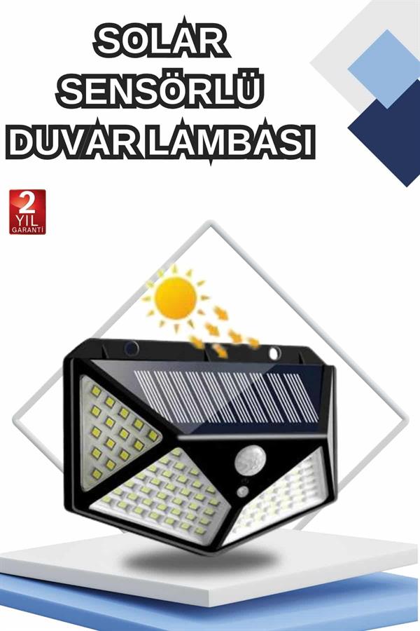 Compressed by jpeg-recompress Bahçe Lambası Bahçe Aydınlatma Sensörlü Suya Dayanıklı 100 Led - Görsel 1