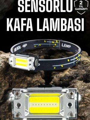 Kafa Lambası Led Fener Pratik Taşınabilir Ayarlanabilir USB Şarjlı