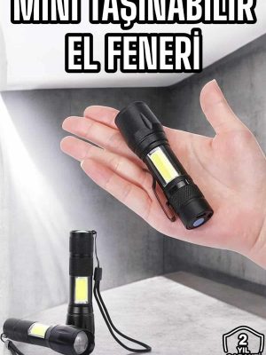 Işıldak El Feneri Kamp Lambası Mini Taşınabilir Acil Durum Lambası Fener Led Işık