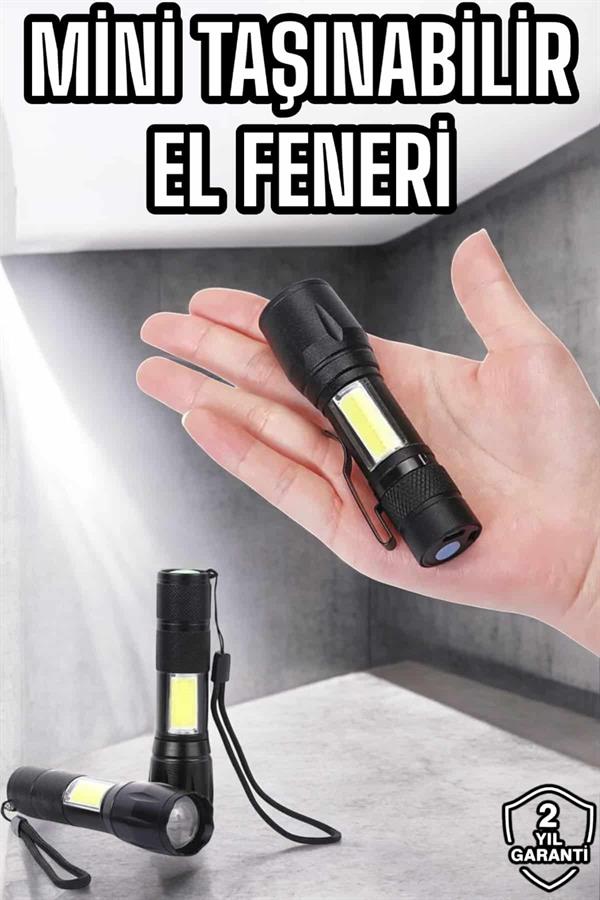 Compressed by jpeg-recompress Işıldak El Feneri Kamp Lambası Mini Taşınabilir Acil Durum Lambası Fener Led Işık - Görsel 1