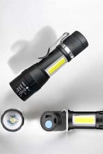 El Feneri Led USB Şarjlı Zoom Mini Led Işık Acil Durum Feneri - Görsel 5