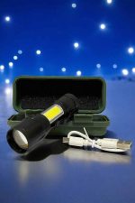 El Feneri Led USB Şarjlı Zoom Mini Led Işık Acil Durum Feneri - Görsel 2