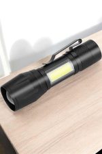 El Feneri Led USB Şarjlı Zoom Mini Led Işık Acil Durum Feneri - Görsel 3