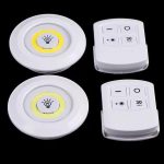 Led Lamba 3'lü Uzaktan Kumandalı Yapışkanlı Beyaz Işık - Görsel 4