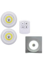 Led Lamba 3'lü Uzaktan Kumandalı Yapışkanlı - Görsel 4