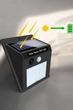 Güneş Enerjili Bahçe Lambası Solar Gece Aydınlatma Sensörlü Lamba - Görsel 2