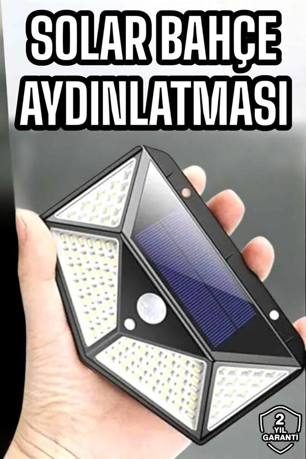 Compressed by jpeg-recompress Güneş Enerjili Bahçe Aydınlatma Lambası Solar 100 Led Lamba - Görsel 1